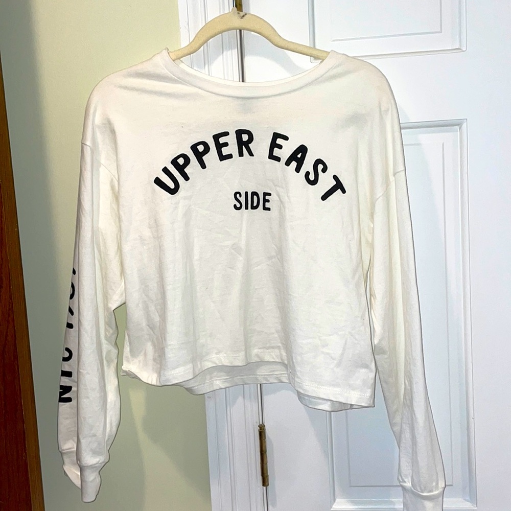 Forever 21 cropped long sleeve top, small
